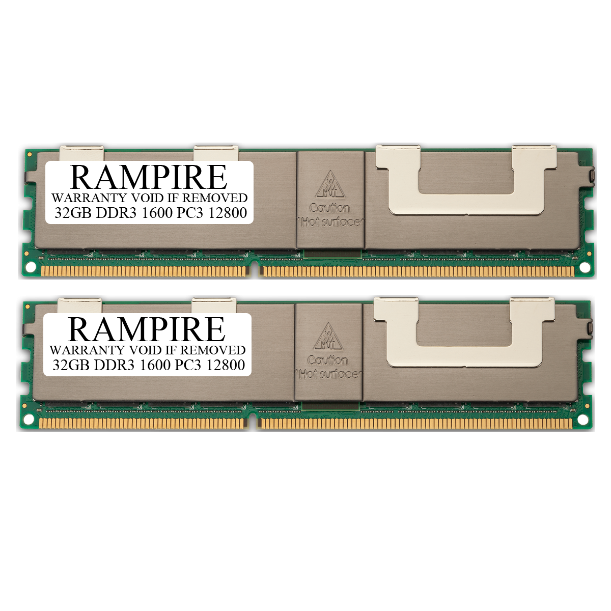 RAMPIRE 64GB (2 x 32GB) DDR3 1600 (PC3 12800) 240-Pin SDRAM 2Rx4 Standard Profile 1.35V ECC Load Reduced Server Memory