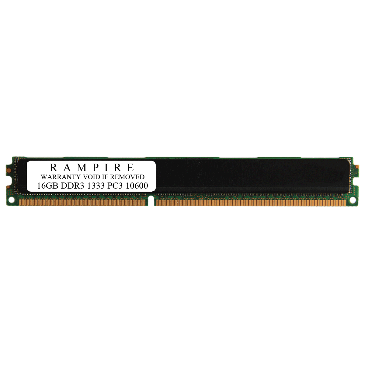 RAMPIRE 16GB DDR3 1333 (PC3 10600) 240-Pin SDRAM 2Rx4 VLP (Low Profile) 1.35V ECC Registered Server Memory