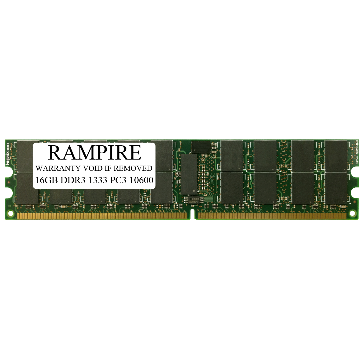 RAMPIRE 16GB DDR3 1333 (PC3 10600) 240-Pin SDRAM 2Rx4 Standard Profile 1.35V ECC Registered Server Memory