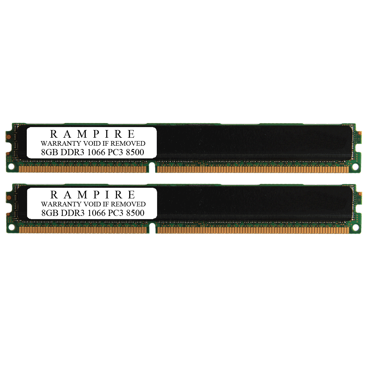 RAMPIRE 16GB (2 x 8GB) DDR3 1066 (PC3 8500) 240-Pin SDRAM 4Rx8 VLP (Low Profile) 1.5V ECC Registered Server Memory