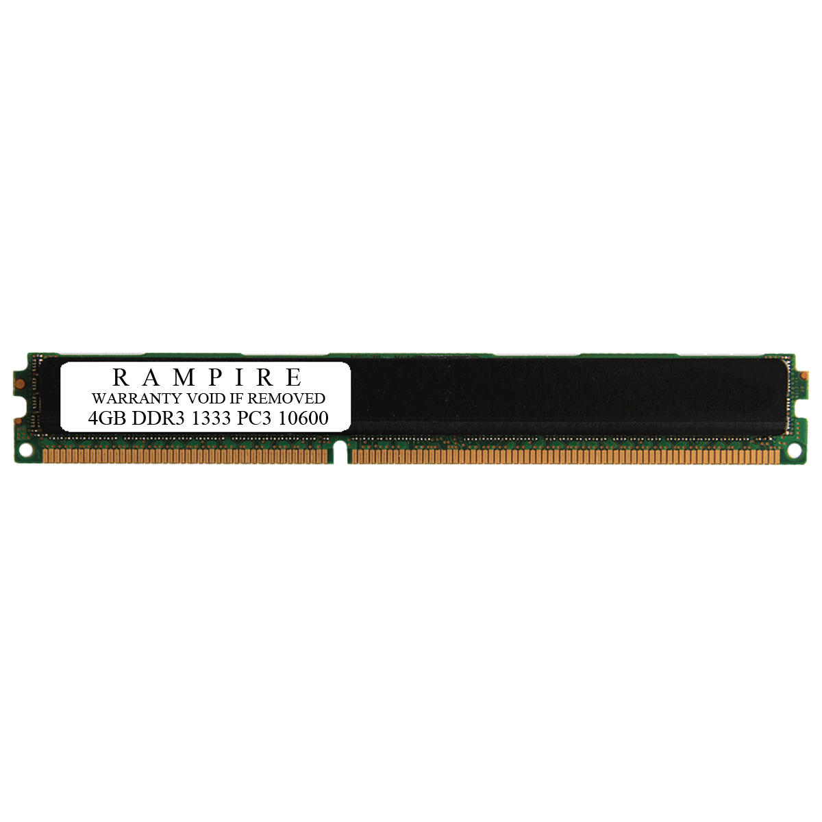 RAMPIRE 4GB DDR3 1333 (PC3 10600) 240-Pin SDRAM 2Rx8 VLP (Low Profile) 1.5V ECC Registered Server Memory