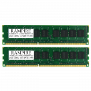 RAMPIRE 4GB (2 x 2GB) DDR2 667 (PC2 5300) 240-Pin SDRAM 2Rx8 Standard Profile 1.8V ECC Unregistered Server Memory