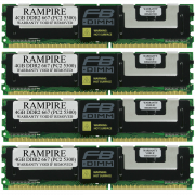 RAMPIRE 16GB (4 x 4GB) DDR2 667 (PC2 5300) 240-Pin SDRAM 2Rx4 Standard Profile 1.8V ECC Fully Buffered Server Memory