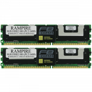 RAMPIRE 16GB (2 x 8GB) DDR2 800 (PC2 6400) 240-Pin SDRAM 2Rx4 Standard Profile 1.8V ECC Fully Buffered Server Memory