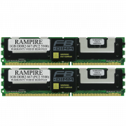 RAMPIRE 2GB (2 x 1GB) DDR2 667 (PC2 5300) 240-Pin SDRAM 1Rx8 Standard Profile 1.8V ECC Fully Buffered Server Memory