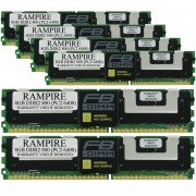 RAMPIRE 48GB (6 x 8GB) DDR2 800 (PC2 6400) 240-Pin SDRAM 2Rx4 Standard Profile 1.8V ECC Fully Buffered Server Memory