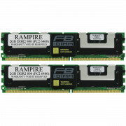 RAMPIRE 4GB (2 x 2GB) DDR2 800 (PC2 6400) 240-Pin SDRAM 2Rx4 Standard Profile 1.8V ECC Fully Buffered Server Memory