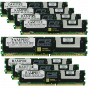 RAMPIRE 64GB (8 x 8GB) DDR2 800 (PC2 6400) 240-Pin SDRAM 2Rx4 Standard Profile 1.8V ECC Fully Buffered Server Memory