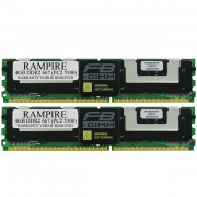 RAMPIRE 8GB (2 x 4GB) DDR2 667 (PC2 5300) 240-Pin SDRAM 2Rx4 Standard Profile 1.8V ECC Fully Buffered Server Memory