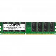 RAMPIRE 1GB DDR 266 (PC 2100) 184-Pin DDR SDRAM 2.5V 2Rx8 Non-ECC UDIMM Memory for Desktop PC