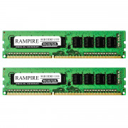 RAMPIRE 16GB (2 x 8GB) DDR3 1333 (PC3 10600) 240-Pin DDR3 SDRAM 1.5V 2Rx8 Non-ECC UDIMM Memory for Desktop PC