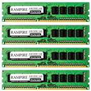 RAMPIRE 16GB (4 x 4GB) DDR3 1600 (PC3 12800) 240-Pin DDR3 SDRAM 1.5V 2Rx8 Non-ECC UDIMM Memory for Desktop PC