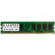 RAMPIRE 2GB DDR2 400 (PC2 3200) 240-Pin DDR2 SDRAM 1.8V 2Rx8 Non-ECC UDIMM Memory for Desktop PC