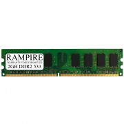 RAMPIRE 2GB DDR2 533 (PC2 4200) 240-Pin DDR2 SDRAM 1.8V 2Rx8 Non-ECC UDIMM Memory for Desktop PC