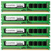 RAMPIRE 32GB (4 x 8GB) DDR3 1333 (PC3 10600) 240-Pin DDR3 SDRAM 1.5V 2Rx8 Non-ECC UDIMM Memory for Desktop PC