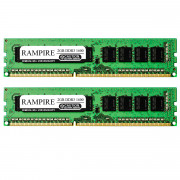 RAMPIRE 4GB (2 x 2GB) DDR3 1600 (PC3 12800) 240-Pin DDR3 SDRAM 1.5V 2Rx8 Non-ECC UDIMM Memory for Desktop PC