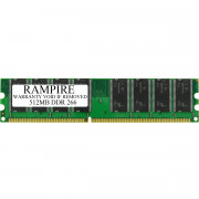 RAMPIRE 512MB DDR 266 (PC 2100) 184-Pin DDR SDRAM 2.5V 2Rx8 Non-ECC UDIMM Memory for Desktop PC