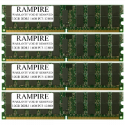 RAMPIRE 128GB (4 x 32GB) DDR3 1600 (PC3 12800) 240-Pin SDRAM 2Rx4 Standard Profile 1.35V ECC Registered Server Memory