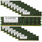 RAMPIRE 128GB (16 x 8GB) DDR2 667 (PC2 5300) 240-Pin SDRAM 2Rx4 Standard Profile 1.8V ECC Registered Server Memory