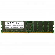 RAMPIRE 16GB DDR3 1866 (PC3 14900) 240-Pin SDRAM 2Rx4 Standard Profile 1.5V ECC Registered Server Memory