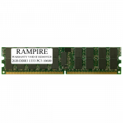 RAMPIRE 2GB DDR3 1333 (PC3 10600) 240-Pin SDRAM 1Rx8 Standard Profile 1.35V ECC Registered Server Memory