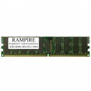 RAMPIRE 2GB DDR2 400 (PC2 3200) 240-Pin SDRAM 1Rx4 Standard Profile 1.8V ECC Registered Server Memory