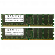 RAMPIRE 32GB (2 x 16GB) DDR3 1333 (PC3 10600) 240-Pin SDRAM 2Rx4 Standard Profile 1.35V ECC Registered Server Memory