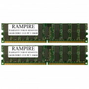 RAMPIRE 32GB (2 x 16GB) DDR3 1333 (PC3 10600) 240-Pin SDRAM 4Rx4 Standard Profile 1.35V ECC Registered Server Memory