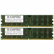 RAMPIRE 4GB (2 x 2GB) DDR 266 (PC 2100) 184-Pin SDRAM 2Rx4 Standard Profile 2.5V ECC Registered Server Memory