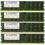 RAMPIRE 64GB (4 x 16GB) DDR3 1600 (PC3 12800) 240-Pin SDRAM 2Rx4 Standard Profile 1.5V ECC Registered Server Memory