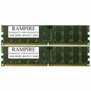 RAMPIRE 8GB (2 x 4GB) DDR2 400 (PC2 3200) 240-Pin SDRAM 2Rx4 Standard Profile 1.8V ECC Registered Server Memory