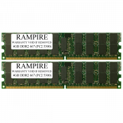 RAMPIRE 8GB (2 x 4GB) DDR2 667 (PC2 5300) 240-Pin SDRAM 1Rx4 Standard Profile 1.8V ECC Registered Server Memory