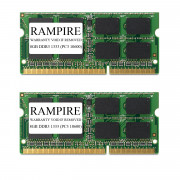 RAMPIRE 16GB (2 x 8G) DDR3 1333 (PC3 10600) 204-Pin DDR3 SO-DIMM 1.5V 2Rx8 Non-ECC Unregistered Memory for Laptop/Notebook PC and Mac