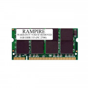 RAMPIRE 1GB DDR 333 (PC 2700) 200-Pin DDR SO-DIMM 2.5V 2Rx8 Non-ECC Unregistered Memory for Laptop/Notebook PC and Mac