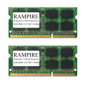 RAMPIRE 4GB (2 x 2GB) DDR3 1333 (PC3 10600) 204-Pin DDR3 SO-DIMM 1.5V 2Rx8 Non-ECC Unregistered Memory for Laptop/Notebook PC and Mac