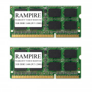 RAMPIRE 4GB (2 x 2GB) DDR3 1600 (PC3 12800) 204-Pin DDR3 SO-DIMM 1.5V 2Rx8 Non-ECC Unregistered Memory for Laptop/Notebook PC and Mac