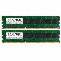 RAMPIRE 16GB (2 x 8GB) DDR3 1600 (PC3 12800) 240-Pin SDRAM 2Rx8 Standard Profile 1.5V ECC Unregistered Server Memory