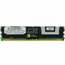 RAMPIRE 2GB DDR2 667 (PC2 5300) 240-Pin SDRAM 2Rx4 Standard Profile 1.8V ECC Fully Buffered Server Memory