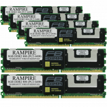 RAMPIRE 48GB (6 x 8GB) DDR2 800 (PC2 6400) 240-Pin SDRAM 2Rx4 Standard Profile 1.8V ECC Fully Buffered Server Memory