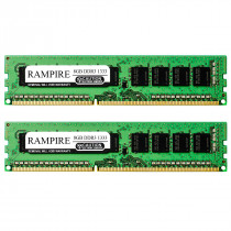 RAMPIRE 16GB (2 x 8GB) DDR3 1333 (PC3 10600) 240-Pin DDR3 SDRAM 1.5V 2Rx8 Non-ECC UDIMM Memory for Desktop PC