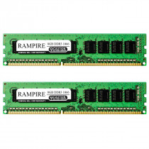 RAMPIRE 16GB (2 x 8GB) DDR3 1066 (PC3 8500) 240-Pin DDR3 SDRAM 1.5V 2Rx8 Non-ECC UDIMM Memory for Desktop PC