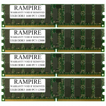 RAMPIRE 128GB (4 x 32GB) DDR3 1600 (PC3 12800) 240-Pin SDRAM 2Rx4 Standard Profile 1.35V ECC Registered Server Memory