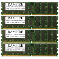 RAMPIRE 128GB (4 x 32GB) DDR3 1600 (PC3 12800) 240-Pin SDRAM 2Rx4 Standard Profile 1.5V ECC Registered Server Memory