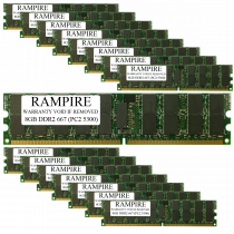 RAMPIRE 128GB (16 x 8GB) DDR2 667 (PC2 5300) 240-Pin SDRAM 2Rx4 Standard Profile 1.8V ECC Registered Server Memory
