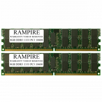 RAMPIRE 16GB (2 x 8GB) DDR3 1333 (PC3 10600) 240-Pin SDRAM 2Rx4 Standard Profile 1.5V ECC Registered Server Memory