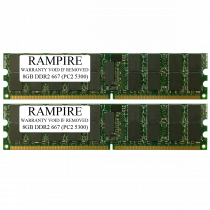 RAMPIRE 16GB (2 x 8GB) DDR2 667 (PC2 5300) 240-Pin SDRAM 2Rx4 Standard Profile 1.8V ECC Registered Server Memory