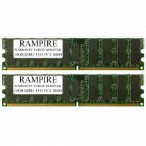 RAMPIRE 32GB (2 x 16GB) DDR3 1333 (PC3 10600) 240-Pin SDRAM 2Rx4 Standard Profile 1.35V ECC Registered Server Memory