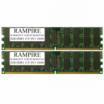 RAMPIRE 4GB (2 x 2GB) DDR3 1333 (PC3 10600) 240-Pin SDRAM 2Rx8 Standard Profile 1.5V ECC Registered Server Memory