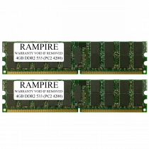 RAMPIRE 8GB (2 x 4GB) DDR2 533 (PC2 4200) 240-Pin SDRAM 2Rx4 Standard Profile 1.8V ECC Registered Server Memory
